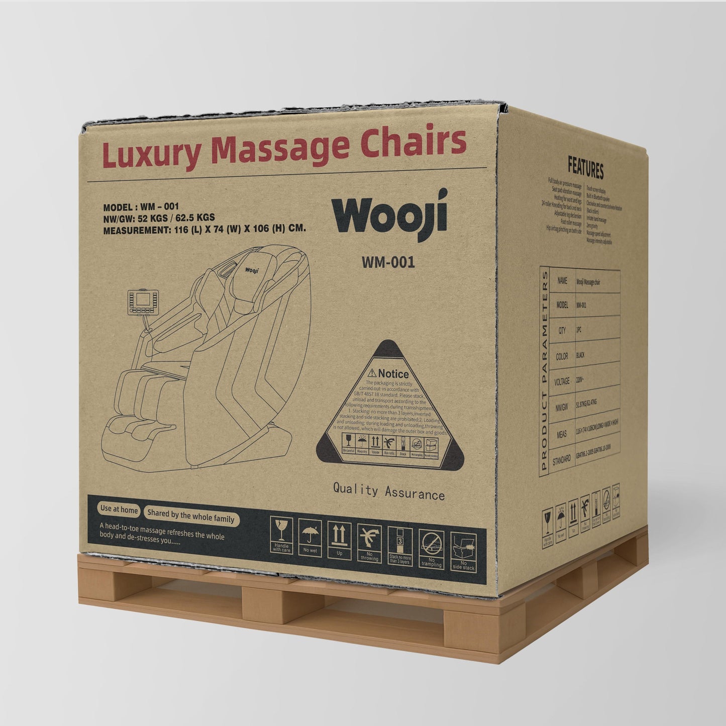 Wooji WM-001 Massage Chair, Full Body Zero Gravity 4D Massage Chair