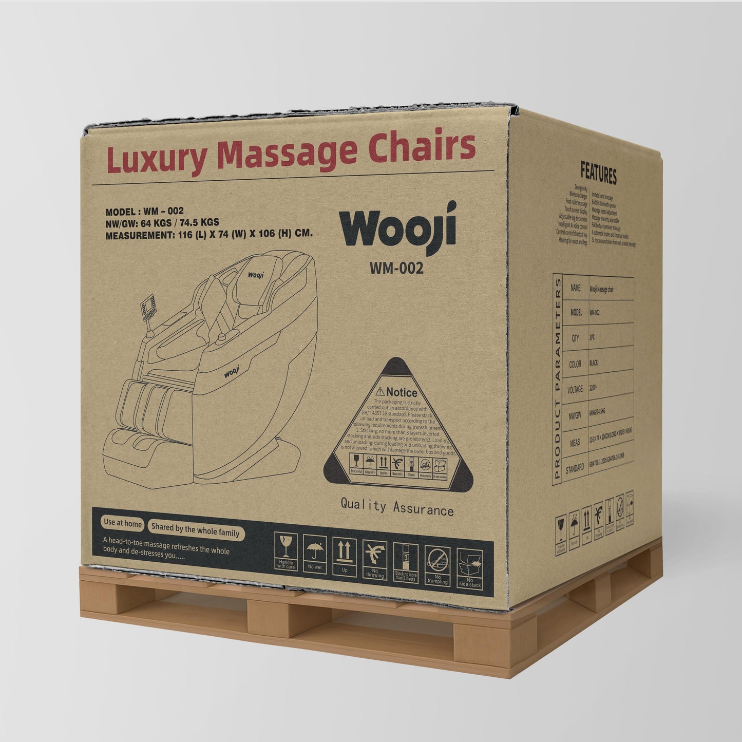 Wooji WM-002 Massage Chair, Full Body Zero Gravity 4D Massage Chair