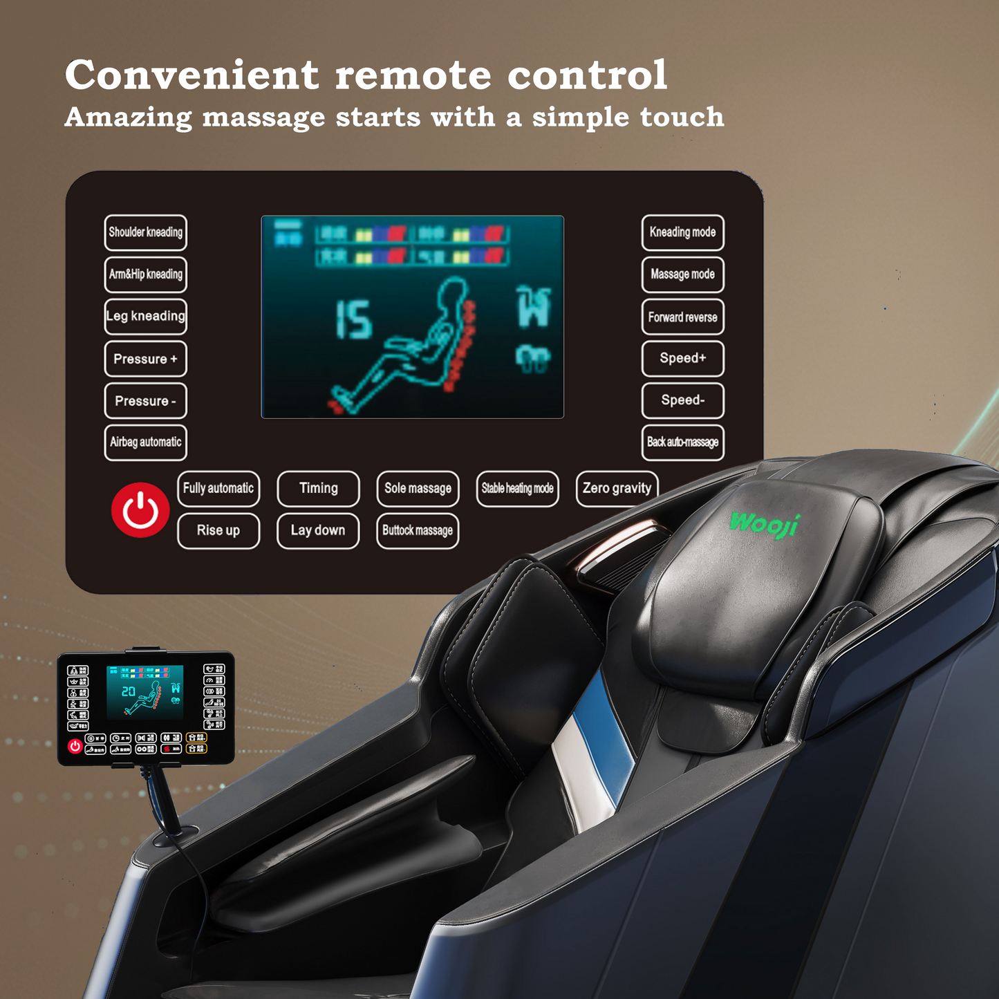 Wooji WM-001 Massage Chair, Full Body Zero Gravity 4D Massage Chair