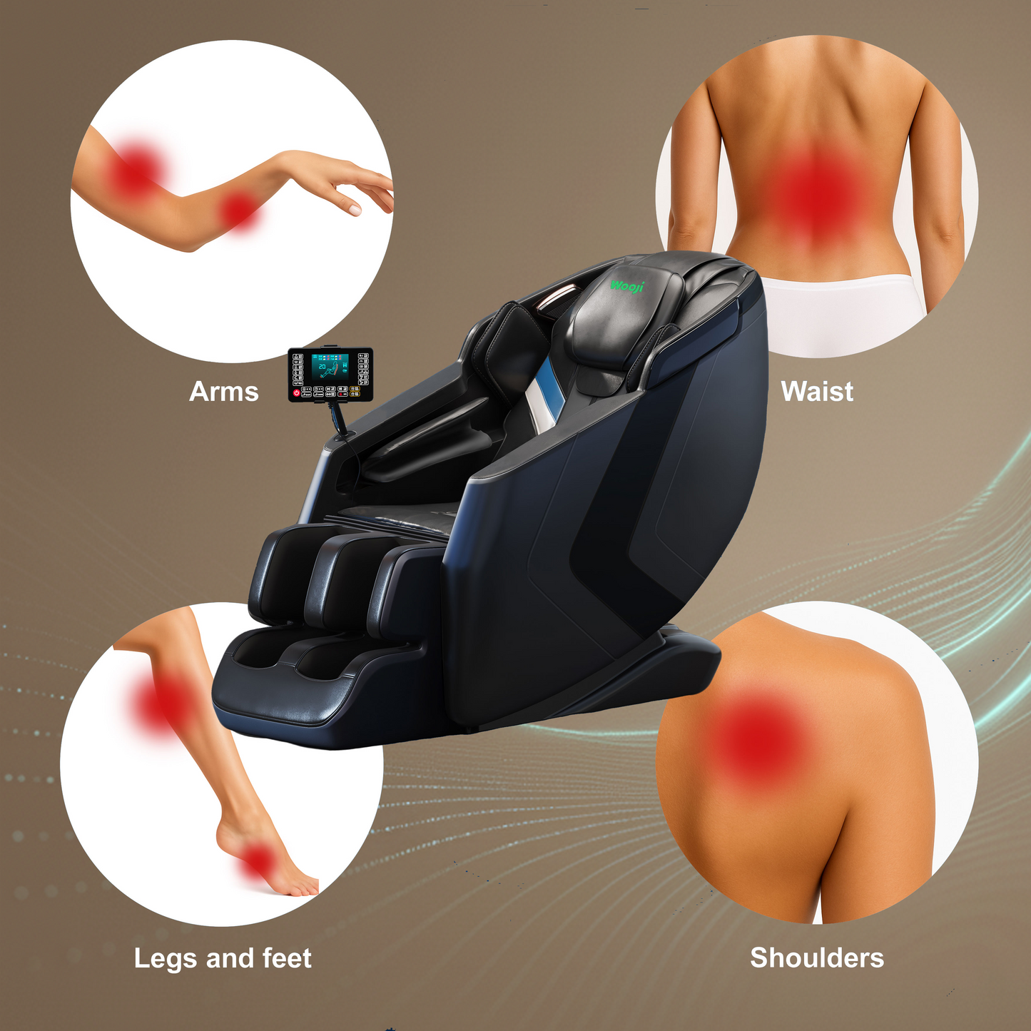 Wooji WM-001 Massage Chair, Full Body Zero Gravity 4D Massage Chair