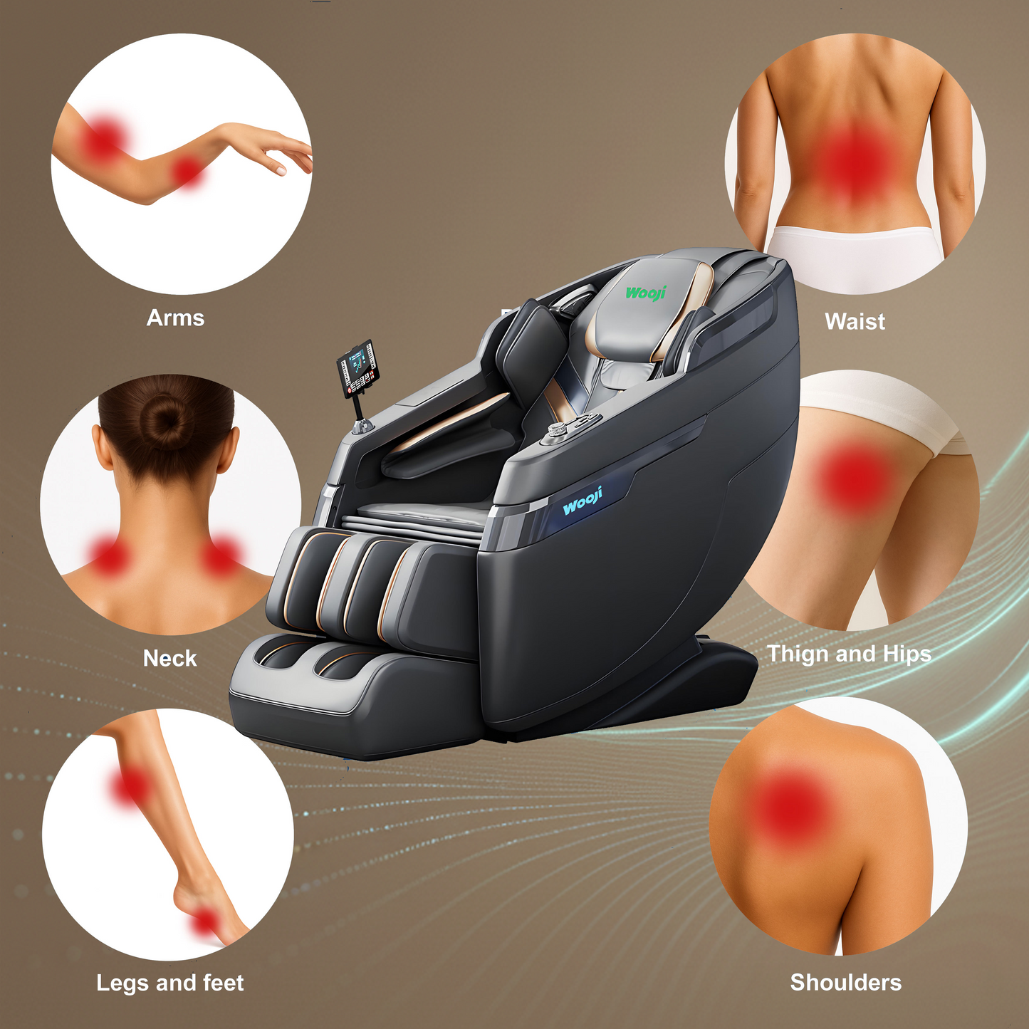 Wooji WM-002 Massage Chair, Full Body Zero Gravity 4D Massage Chair