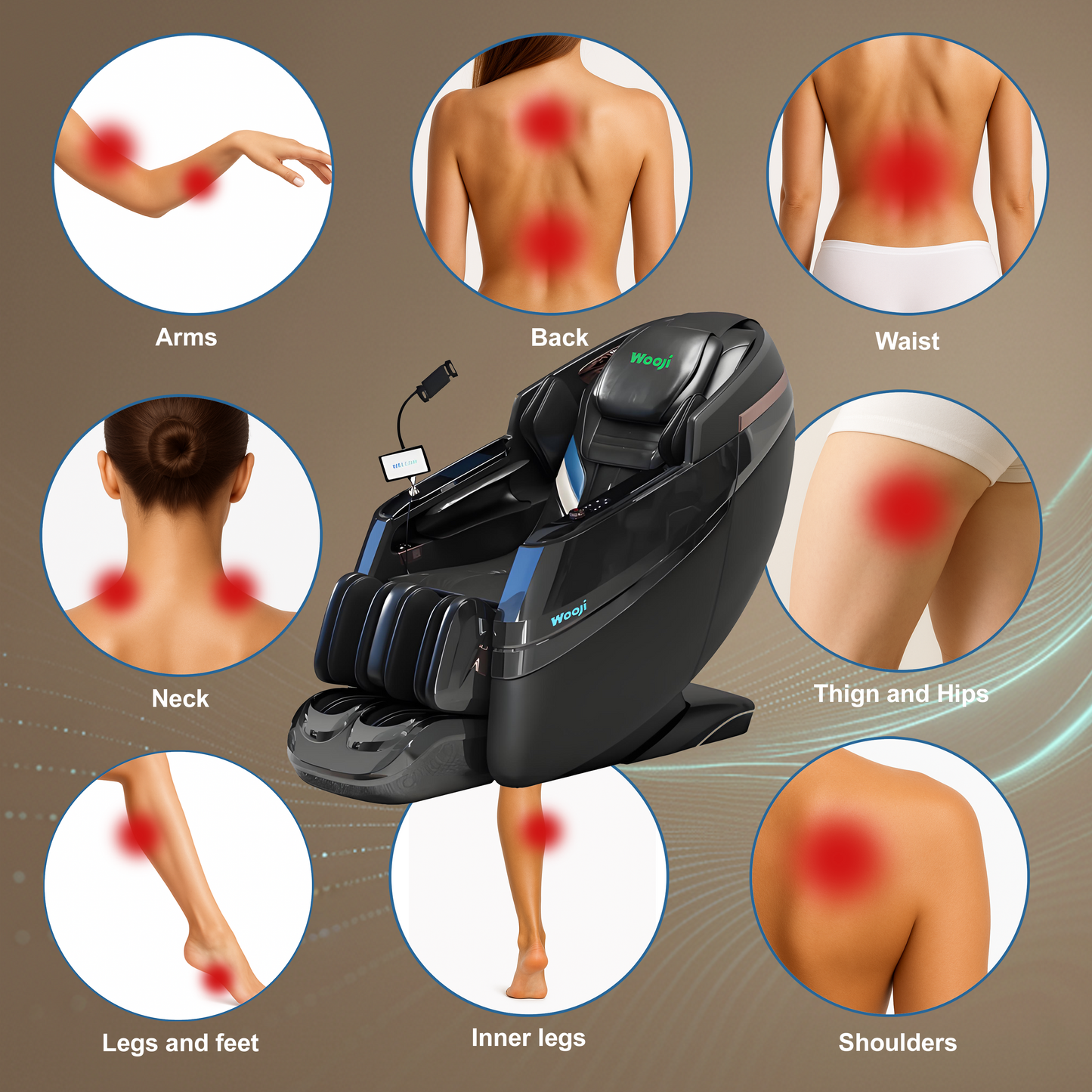 Wooji WM-003 Massage Chair, Full Body Zero Gravity 4D Massage Chair