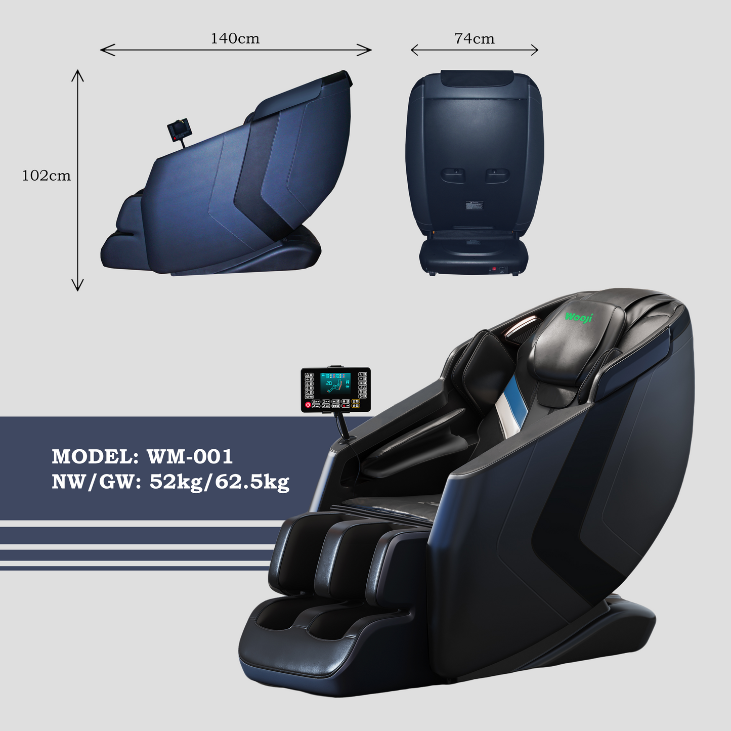 Wooji WM-001 Massage Chair, Full Body Zero Gravity 4D Massage Chair